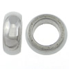 perles de grand trou en inox , Acier inoxydable 304, rondelle, Personnalisé, plus de couleurs à choisir Environ 6.5mm, Vendu par PC