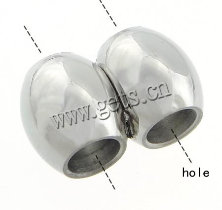 Stainless Steel Charm Connector, 304 Stainless Steel, Oval, Customized & 1/1 loop, original color, 18.5x11mm, Hole:Approx 5.5mm, Sold By PC