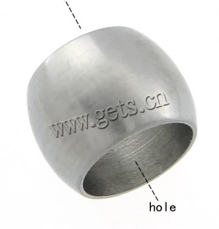 Stainless Steel Beads, 304 Stainless Steel, Drum, plated, Customized, more colors for choice, 6.5x7.8mm, Hole:Approx 6.5mm, Sold By PC