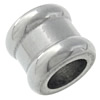 Stainless Steel Large Hole Beads, 304 Stainless Steel, Tube, plated, Customized Approx 4.2mm 