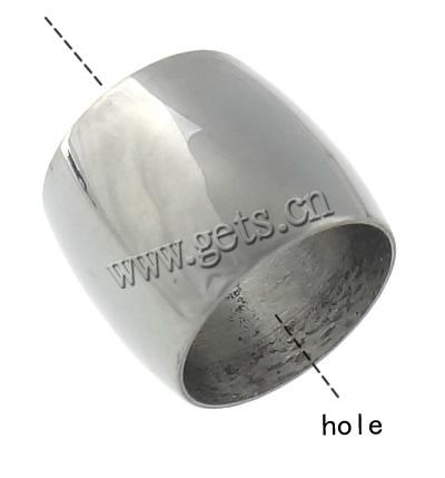 Stainless Steel Large Hole Beads, 304 Stainless Steel, Drum, plated, Customized, more colors for choice, 7.2x8.2mm, Hole:Approx 7mm, Sold By PC