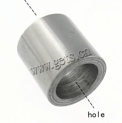 Edelstahl Rohr Perlen, 304 Edelstahl, plattiert, Kundenindividuell, keine, 7x7mm, Bohrung:ca. 5mm, verkauft von PC