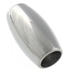 Stainless Steel Large Hole Beads, 304 Stainless Steel, Drum, plated, Customized Approx 4mm 
