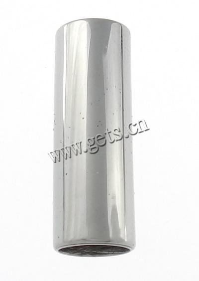 Abalorio separador tubo de acero inoxidable, acero inoxidable 304, chapado, Modificado para requisitos particulares, más colores para la opción, 15x5mm, agujero:aproximado 4.3mm, Vendido por UD