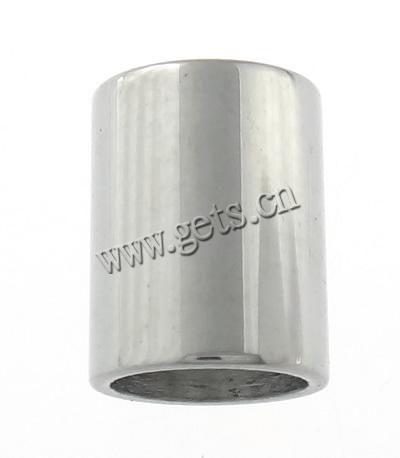 Edelstahl Rohr Perlen, 304 Edelstahl, plattiert, Kundenindividuell, keine, 8x6.2mm, Bohrung:ca. 5mm, verkauft von PC