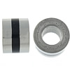 Stainless Steel Large Hole Beads, 304 Stainless Steel, Tube, plated, two tone Approx 3.5mm 