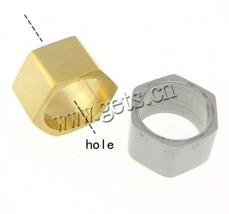 Stainless Steel Large Hole Beads, 304 Stainless Steel, Tube, plated, Customized, more colors for choice, 10x11x6mm, Hole:Approx 8mm, Sold By PC