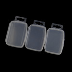 Caja plástica de abalorios, Plástico, Rectángular, 42x56x20mm, agujero:aproximado 19x7.5mm, Vendido por UD