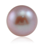 Half Drilled Cultured Freshwater Pearl Beads, Round, natural, half-drilled, purple, Grade AAA, 4.5-5mm Approx 0.8mm 