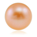 Half Drilled Cultured Freshwater Pearl Beads, Round, natural, half-drilled, pink, Grade AAA, 4.5-5mm Approx 0.8mm 