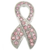 Rhinestone Zinc Alloy Connector, Awareness Ribbon, plated, Customized & with rhinestone Approx 2mm 
