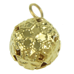 Iron Jingle Bell for Christmas Decoration, gold color plated Approx 3.5mm 