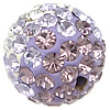 Perles d'argile Pave strass, Strass perle de Pave d'argile, Rond, styles différents pour le choix & avec les strass de catégorie A Environ 2mm, Vendu par PC