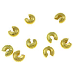 Brass Crimp Bead Cover, plated Approx 1.5mm 