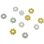 Perles intercalaires en alliage de zinc, fleur, Placage, plus de couleurs à choisir Environ 1mm, Environ Vendu par kg