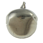 Iron Jingle Bell for Christmas Decoration, platinum color plated Approx 2.5mm 
