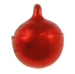 Eisen Glocke Anhänger, Spritzlackierung, rot, 9x11x9mm, Bohrung:ca. 1.5mm, 2000PCs/Tasche, verkauft von Tasche