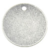 Pendentifs En filigrane en laiton , Plat rond, Plaqué de couleur d'argent Environ 1.5mm, Vendu par PC