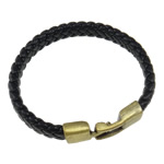 PU Cord Bracelets, brass jewelry clasp, fashion design Sold per  Strand
