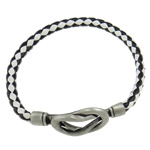 PU Cord Bracelets, with brass magnetic clasp, 5.5mm, Sold per 7.  Strand