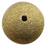 Messing Sternenstaub Perlen, rund, plattiert, Falten, keine, 6mm, Bohrung:ca. 1mm, 14000PCs/Tasche, verkauft von Tasche