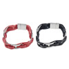 Cowhide Bracelets, with 316L Stainless Steel cadmium free, 17mm Approx 8.5 Inch 