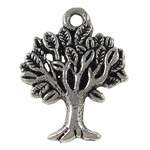 Zinc Alloy Jewelry Pendants, Tree, plated nickel, lead & cadmium free Approx 2mm 