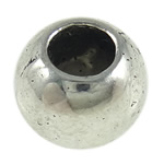 Perla de agujero grande de aleación de zinc, Tambor, chapado, agujero largo, más colores para la opción, 8x6.5mm, agujero:aproximado 3.5mm, Vendido por UD