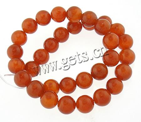 Natural Red Agate Beads, Round, Customized & more sizes for choice, Grade A, Hole:Approx 0.8-1.5mm, Length:Approx 15.5 Inch, Sold By Strand