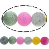 Natural Effloresce Agate Beads, Round mixed colors Approx 1-1.5mm Approx 14 Inch 