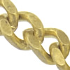 Brass Curb Chain, plated, twist oval chain 