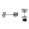 Stainless Steel Stud Earring, with enamel, stainless steel post pin 