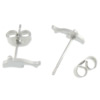 Stainless Steel Stud Earring, 304 Stainless Steel, stainless steel post pin, Dolphin 