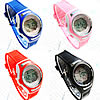 Bracelets de montre pour femmes, alliage de zinc, avec verre & silicone & plastique, Placage de couleur platine, plus de couleurs à choisir, 38mm, 17mm Environ 8.2 pouce, Vendu par PC