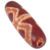 Natural Tibetan Agate Dzi Beads, Oval, two tone, 29-30x9-10mm Approx 2mm 