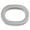 Нержавеющая сталь Связывание кольцо, нержавеющая сталь, Плоская овальная форма, оригинальный цвет 2mm, отверстие:Приблизительно продается PC