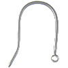 Stainless Steel Hook Earwire, with loop, original color 1mm Approx 1.3mm 