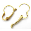 Brass Lever Back Earring Wires, plated 