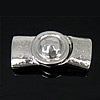Zinc Alloy Magnetic Clasp, Rectangle, plated nickel, lead & cadmium free  Approx 12x4, 2.5mm 