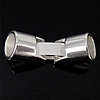 Zinc Alloy Fold Over Clasp, plated nickel, lead & cadmium free  Approx 8mm 