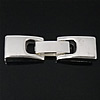 Zinc Alloy Fold Over Clasp, Rectangle, plated nickel, lead & cadmium free Approx 