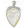 Brass Shell Pendants, with White Shell, Strawberry, nickel, lead & cadmium free Approx 
