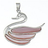 Brass Shell Pendants, with Pink Shell, Animal, with rhinestone, nickel, lead & cadmium free Approx 