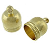 Brass End Cap, Dome, plated Approx 1mm 