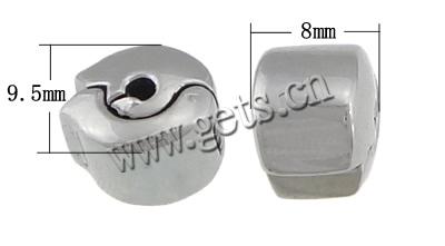botón de acero inoxidable, acero inoxidable 316, Toroidal, color original, 9.5x8mm, agujero:aproximado 2mm, Vendido por UD