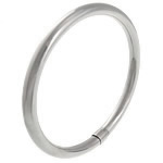 Stainless Steel Bangle, 304 Stainless Steel, Donut, original color, 76mm, 65mm, 6mm Approx 8 Inch 