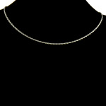 Мода нержавеющей стали ожерелье цепь, Нержавеющая сталь 304, веревки цепи, оригинальный цвет, 2.4mm, длина:Приблизительно 18 дюймовый, продается Strand