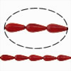 Natural Coral Beads, Teardrop, red Approx 1.5mm Approx 16 Inch, Approx 