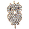 Animal Zinc Alloy Connector, plated, with Mideast rhinestone & enamel & 1/1 loop cadmium free Approx 1.5mm 