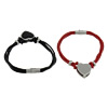 Cowhide Bracelets, with 316 Stainless Steel 2mm 